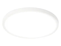 NETTLIFE Plafón-Lámpara LED de techo plana para dormitorio, color negro, 18 cm, 15 W, no regulable, cálido 3000 K Blanco