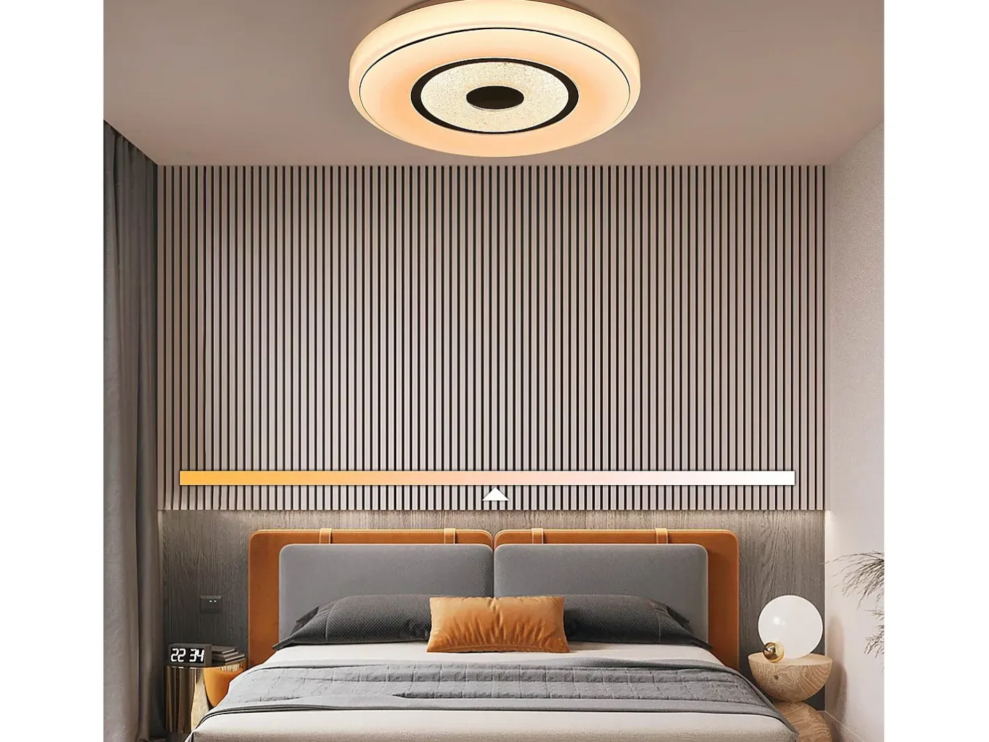 Hot NETTLIFE Lámpara LED Techo 18W, 30cm, Control Remoto, Redonda, Cocina, Dormitorio Cielo Estrellado, Escritorio, Sala, Pasillo Blanco
