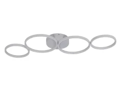 NETTLIFE Luz de Techo LED Regulable 55W Anillo Redondo Moderno con Control Remoto 88cm para Dormitorio Sala de Estar Oficina Cocina Blanco Sale