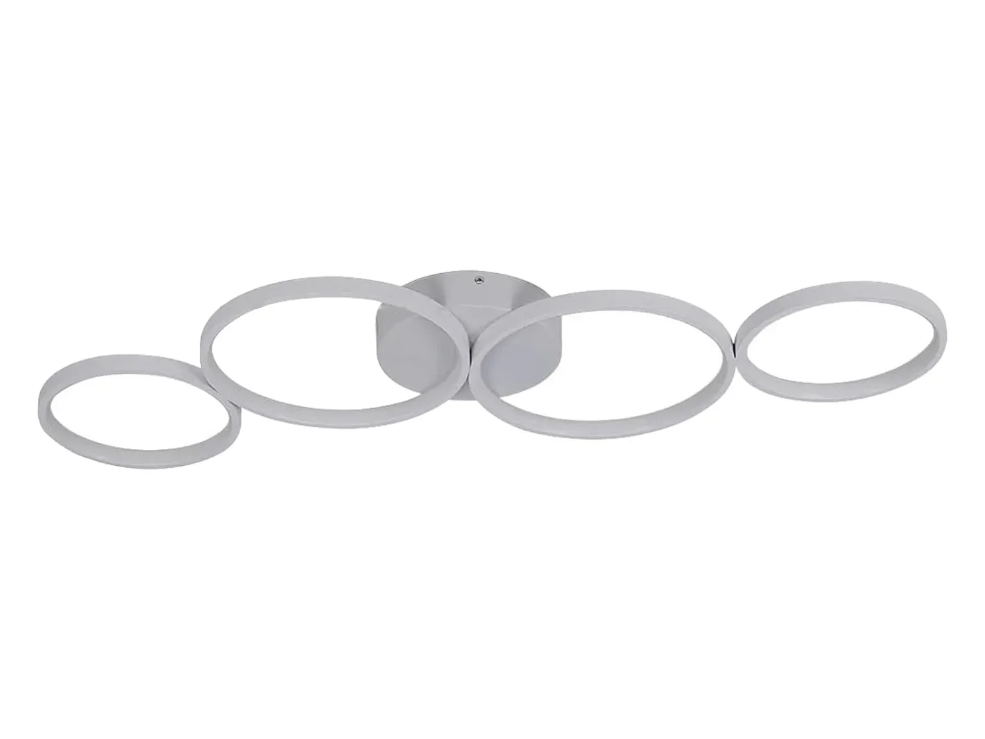 NETTLIFE Luz de Techo LED Regulable 55W Anillo Redondo Moderno con Control Remoto 88cm para Dormitorio Sala de Estar Oficina Cocina Blanco Sale