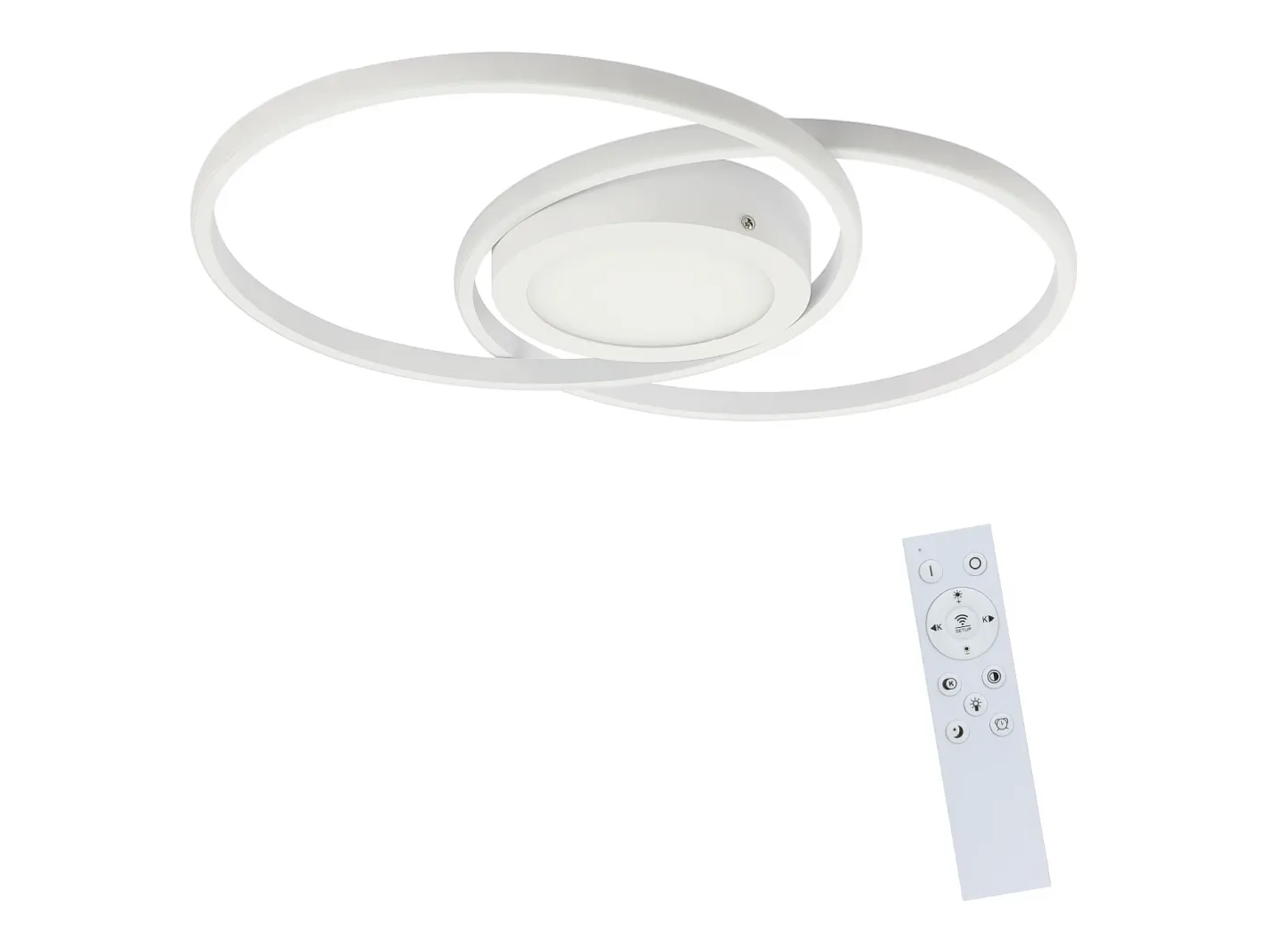 Best NETTLIFE Luz de Techo LED Regulable con Control Remoto 48W Diseño para el Salón Dormitorio Lámpara Moderna para Cocina Oficina Blanco