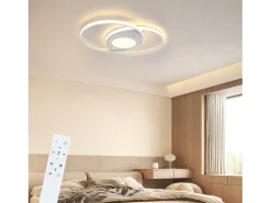 Best NETTLIFE Luz de Techo LED Regulable con Control Remoto 48W Diseño para el Salón Dormitorio Lámpara Moderna para Cocina Oficina Blanco