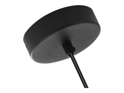 NETTLIFE Mesa suspendida para comedor de vidrio - 1 lámpara vintage E27 con una llama, lámpara de techo negra. Transparente Outlet