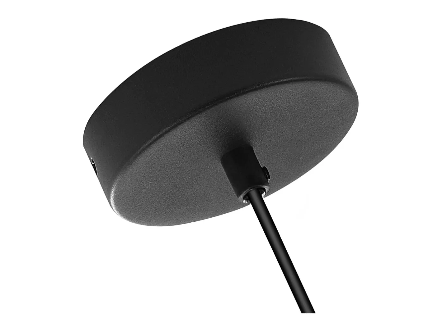 NETTLIFE Mesa suspendida para comedor de vidrio - 1 lámpara vintage E27 con una llama, lámpara de techo negra. Transparente Outlet