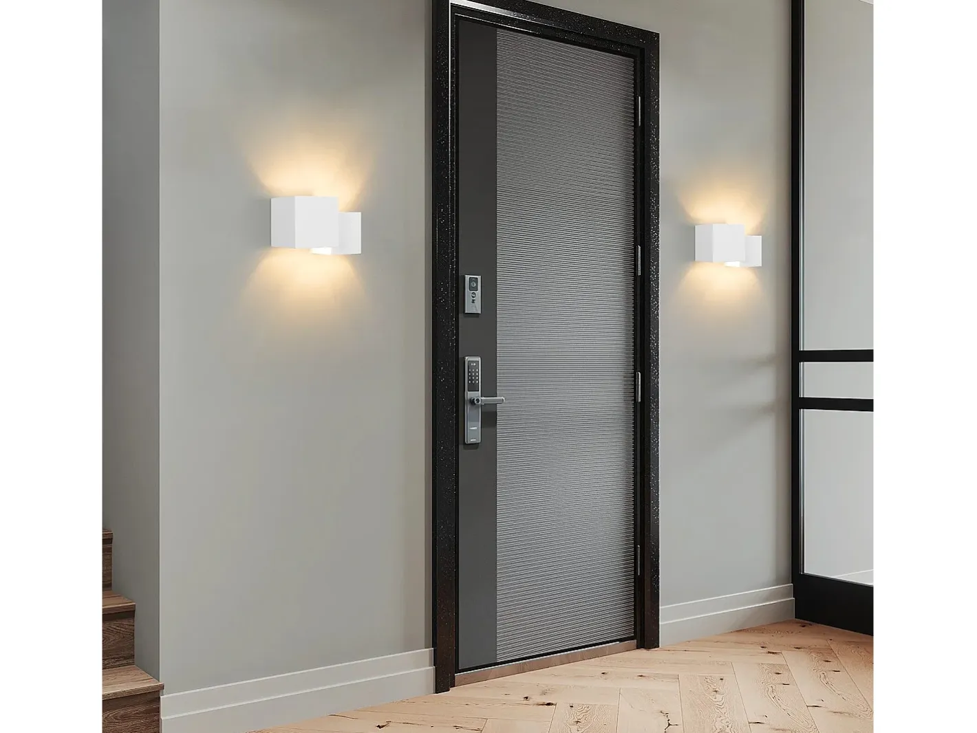 NETTLIFE Modern G9 Aplique de pared interior de yeso para pasillo Escaleras arriba y abajo Blanco Online