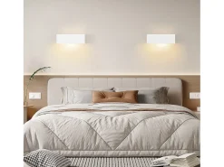 New NETTLIFE Modern G9 Aplique de pared interior de yeso para pasillo Escaleras arriba y abajo Blanco