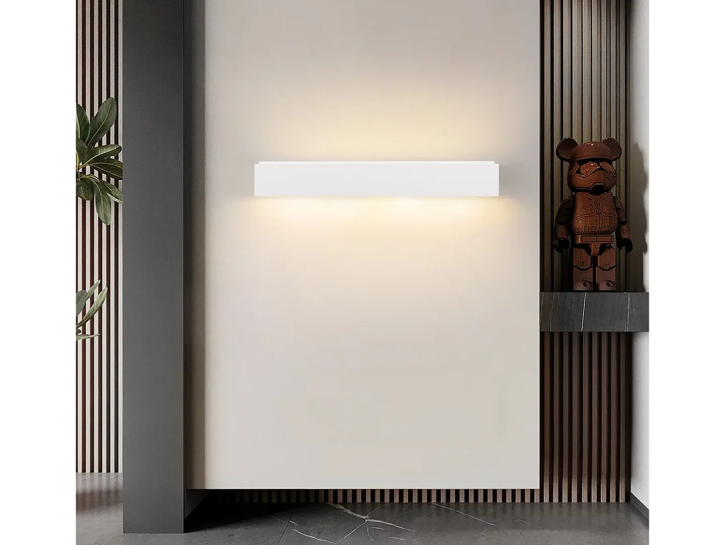 Online NETTLIFE Modern G9 Aplique de pared interior de yeso para pasillo Escaleras arriba y abajo Blanco