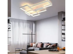 Best NETTLIFE Plafón LED Ajustable Moderno, Lámpara de Salón, Plafón , 65W. Blanco