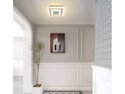 New NETTLIFE Plafón LED: Lámpara de Salón 30 cm, Lámpara de Cocina Regulable 23 W, Lámpara Moderna con Mando a Distancia para Dormitorio Blanco