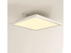 NETTLIFE Plafón LED para salón, panel de 60*60 cm, 40 W, plano, 3000 K. Blanco Discount