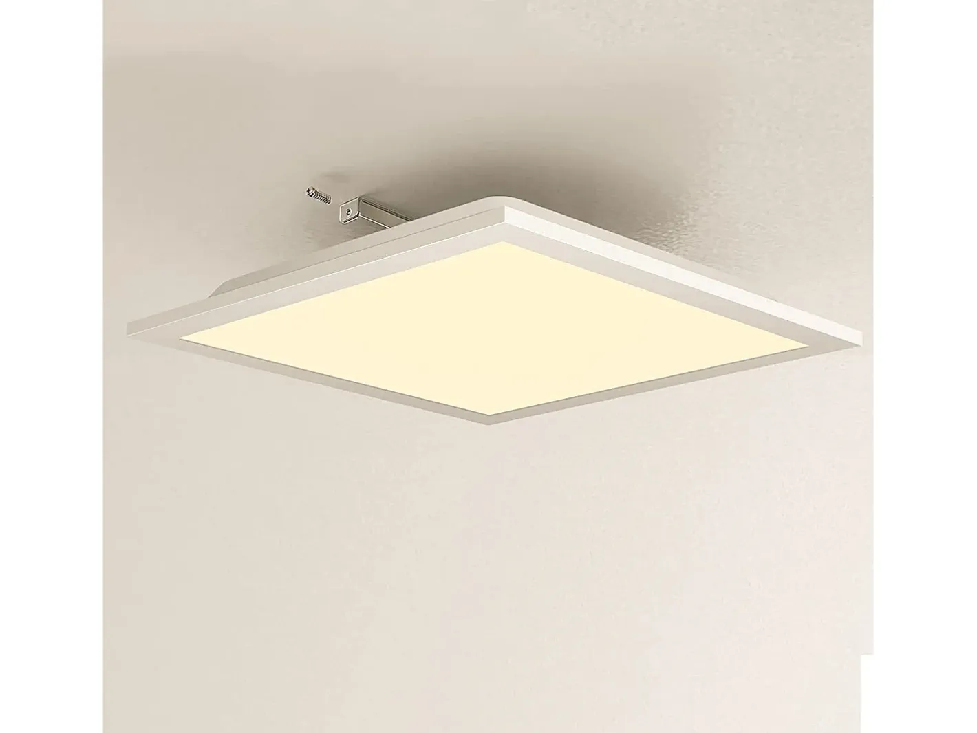 NETTLIFE Plafón LED para salón, panel de 60*60 cm, 40 W, plano, 3000 K. Blanco Discount