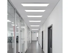 NETTLIFE Plafón LED regulable 100x25 cm, panel de techo plano largo con mando a distancia, grande, 24W. Blanco Outlet