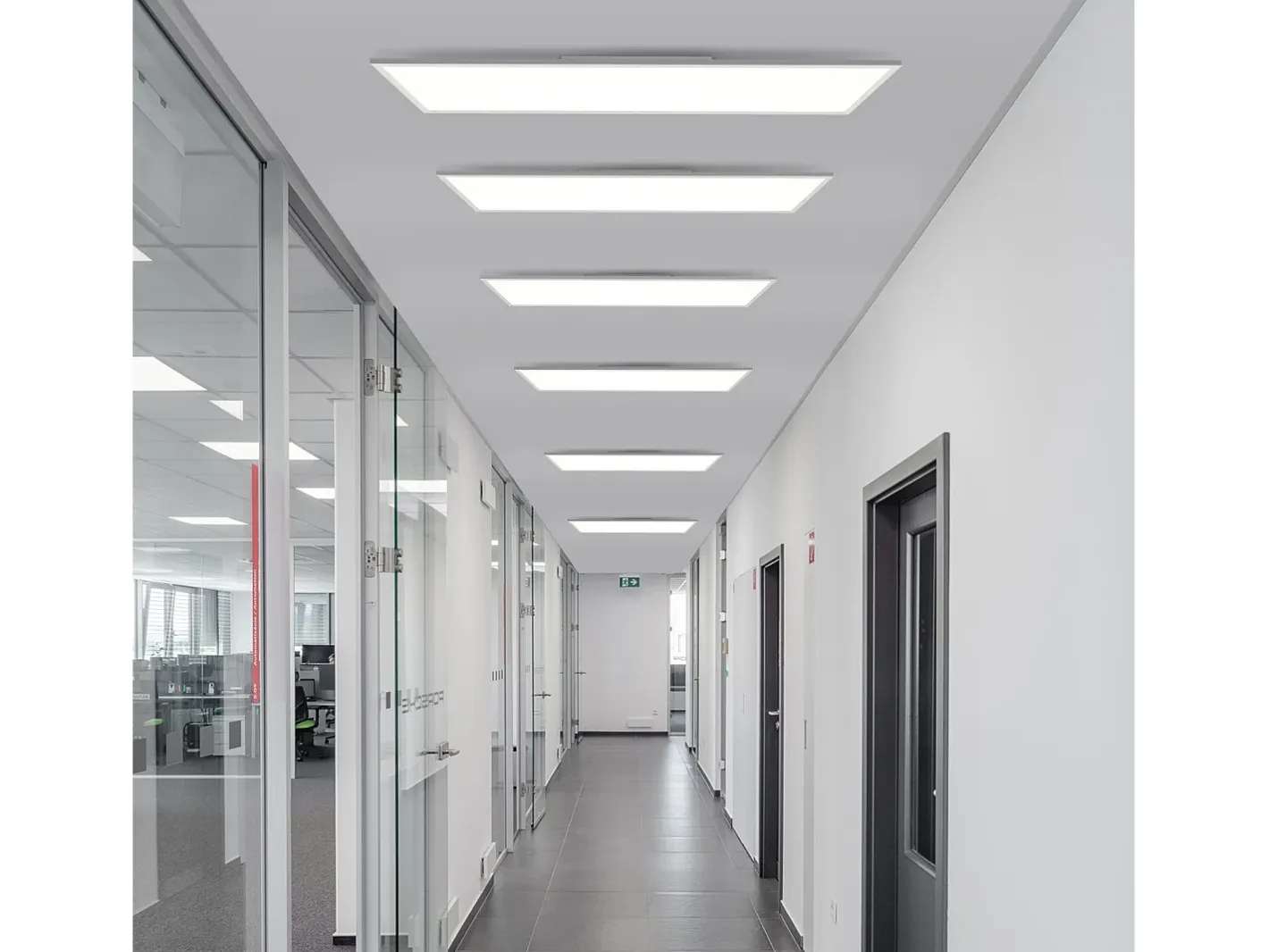 NETTLIFE Plafón LED regulable 100x25 cm, panel de techo plano largo con mando a distancia, grande, 24W. Blanco Outlet