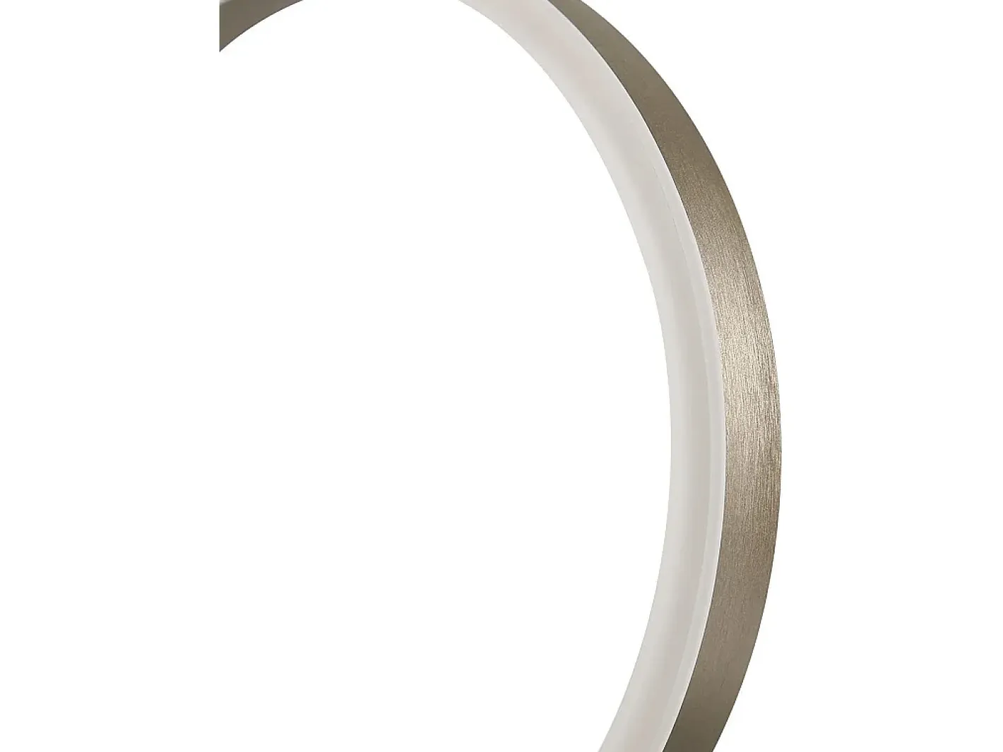 NETTLIFE Plafonario LED de intensidad variable, diseño en anillo, con mando a distancia moderno, 46W. Dorado