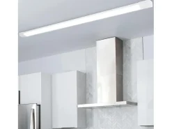 NETTLIFE Plafonero LED de 120 cm y 36 W, tubo de luz para habitaciones húmedas, 4000 K, lámpara para bodega, neutro, ángulo de haz largo de 180°. Blanco