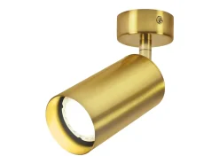 NETTLIFE Plafonero LED GU10 de techo, con spotlight rotativo 330°, metal, estilo vintage retro. Bronce Best