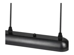 NETTLIFE Suspensión de mesa Vintage . Lámpara de mesa E27. Lámpara para comedor. Retró cocina industrial. Negro