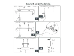 Discount NETTLIFE Suspensión lámpara de suspensión negra E27 para cocina, vidrio , metal, 1 bombilla industrial moderna Negro
