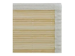 Garden Furniture Alfombra De Salón-Noisiel Alfombra rectangular de bambú natural 80 x 300 cm Beige