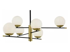 Maytoni Nostalgia Globe Lámpara Colgante de Techo Oro Mate, 6 Luces, E14 Dorado Hot