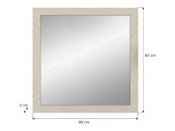 ebuy24 Espejo De Pared|Espejo-Notas espejo mate, espejo. Beige