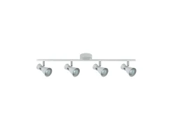 AKUNADECOR Plafón-Novedad Regleta Maximo 4 Focos Para Baño, -cromo Blanco