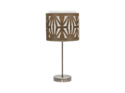 Discount AKUNADECOR Novedad Sobremesa Cuero/madera Oscura Katerina Dorado