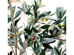 NORTENE Planta Artificial-Olivo artificial decorativo 150 cm con maceta, hojas realistas, planta de interior elegante y sin mantenimiento Verde