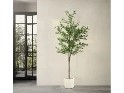 ML-DESIGN Planta Artificial-Olivo artificial Plantas artificiales Árbol artificial Planta artificial en mace Verde