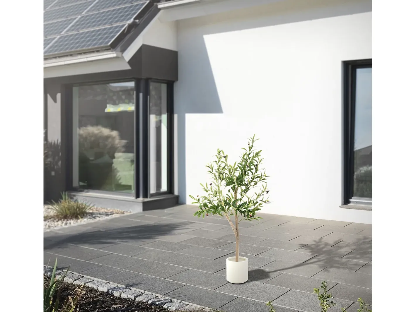 Sale ML-DESIGN Olivo artificial Plantas artificiales Árbol artificial Planta artificial en mace Verde