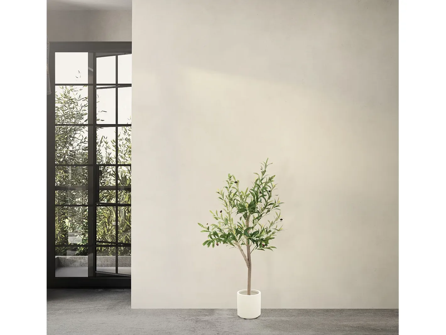 Sale ML-DESIGN Olivo artificial Plantas artificiales Árbol artificial Planta artificial en mace Verde