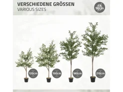 Discount ML-DESIGN Olivo artificial Plantas artificiales Árbol artificial Planta artificial en mace Verde