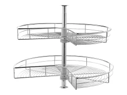Organizador de Esquina SucceBuy en Forma de L, 71 cm, Transforme el Espacio de Almacenamiento de la Cocina Plateado Best