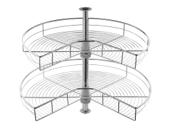 Organizador de Esquina SucceBuy en Forma de L, 71 cm, Transforme el Espacio de Almacenamiento de la Cocina Plateado Best