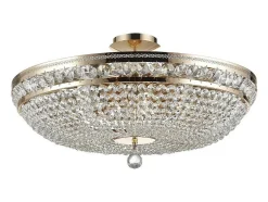 Best Maytoni Ottilia Lámpara de Techo Semi Empotrada Oro & Cristal, 12 Luces, E14 Dorado