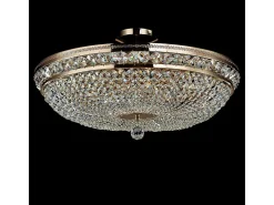 Best Maytoni Ottilia Lámpara de Techo Semi Empotrada Oro & Cristal, 12 Luces, E14 Dorado