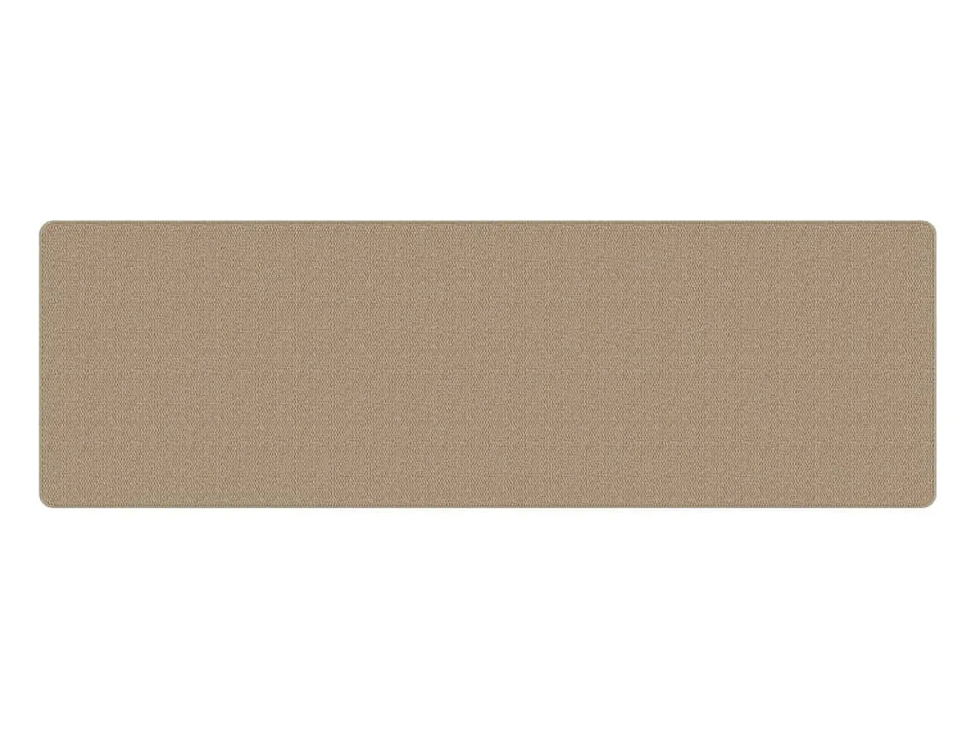 Garden Furniture Overijse Alfombra de pasillo con aspecto de sisal color arena 80x250 cm Marru00f3n Best