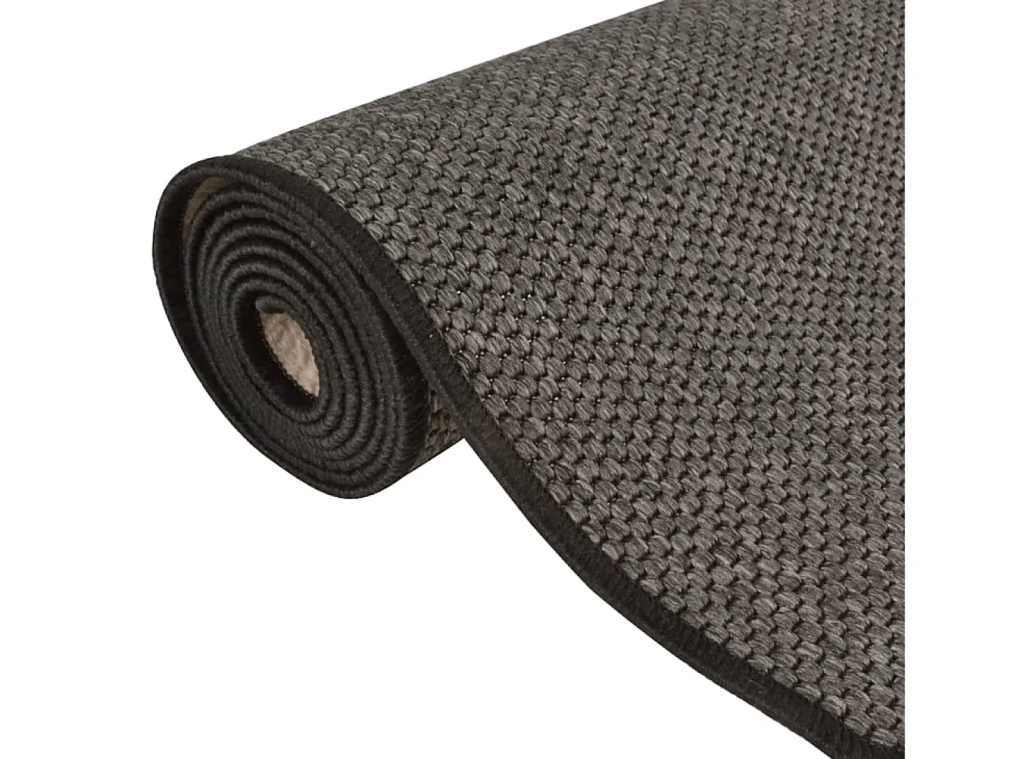 Garden Furniture Overijse Alfombra de pasillo con aspecto sisal 80x250 cm Gris antracita Clearance