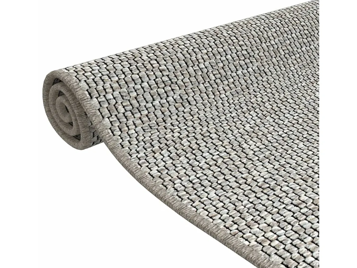 Garden Furniture Overijse Alfombra de pasillo con aspecto de sisal platina 50x150 cm Topo Best