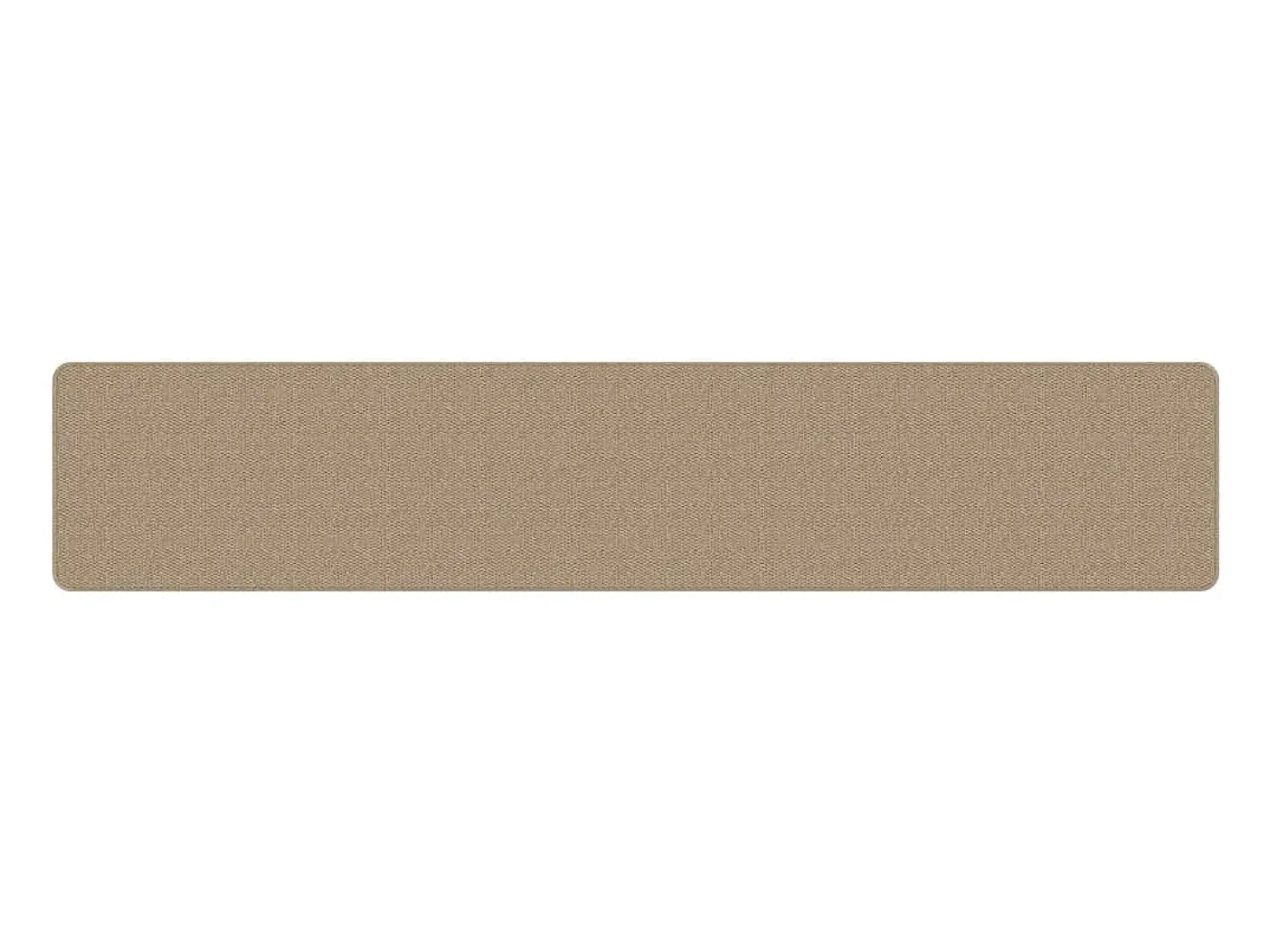 Online Garden Furniture Overijse Alfombra de pasillo con aspecto de sisal color arena 50x250 cm Marru00f3n