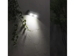 7H SEVENON Iluminación Exterior-Pack 6 Apliques de Pared Solares LED 2 Luces con Sensor Crepuscular y Movimiento 7500K 20000H 7hSevenOn Negro