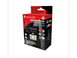 7H SEVENON Pack 6 Apliques de Pared Solares LED con Sensor Crepuscular y Movimiento 7500K 20000H 7hSevenOn Negro Clearance