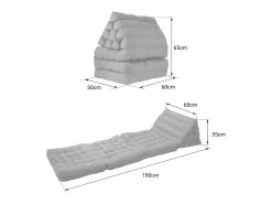 New Pack de 2 colchonetas modulares PYRAMIDE, claro - SACASA Gris
