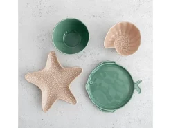 Best Pack de 6 cuencos Aura Stela Bidasoa porcelana Ø12x5 cm Verde
