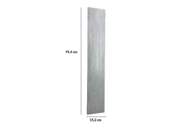 Pack de 24 lamas PVC autoadhesivas 3,34 m² 91,4x15,2 cm Gris Best