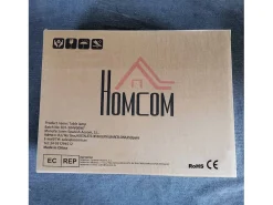 Homcom Lámpara De Mesa-Pack de 2 lámparas Flow luz LED Bluetooth 32,5x6x6 cm Blanco