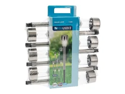 Iluminación Exterior-Pack de 7 luces solares Ø4,6x36,5 cm Negro