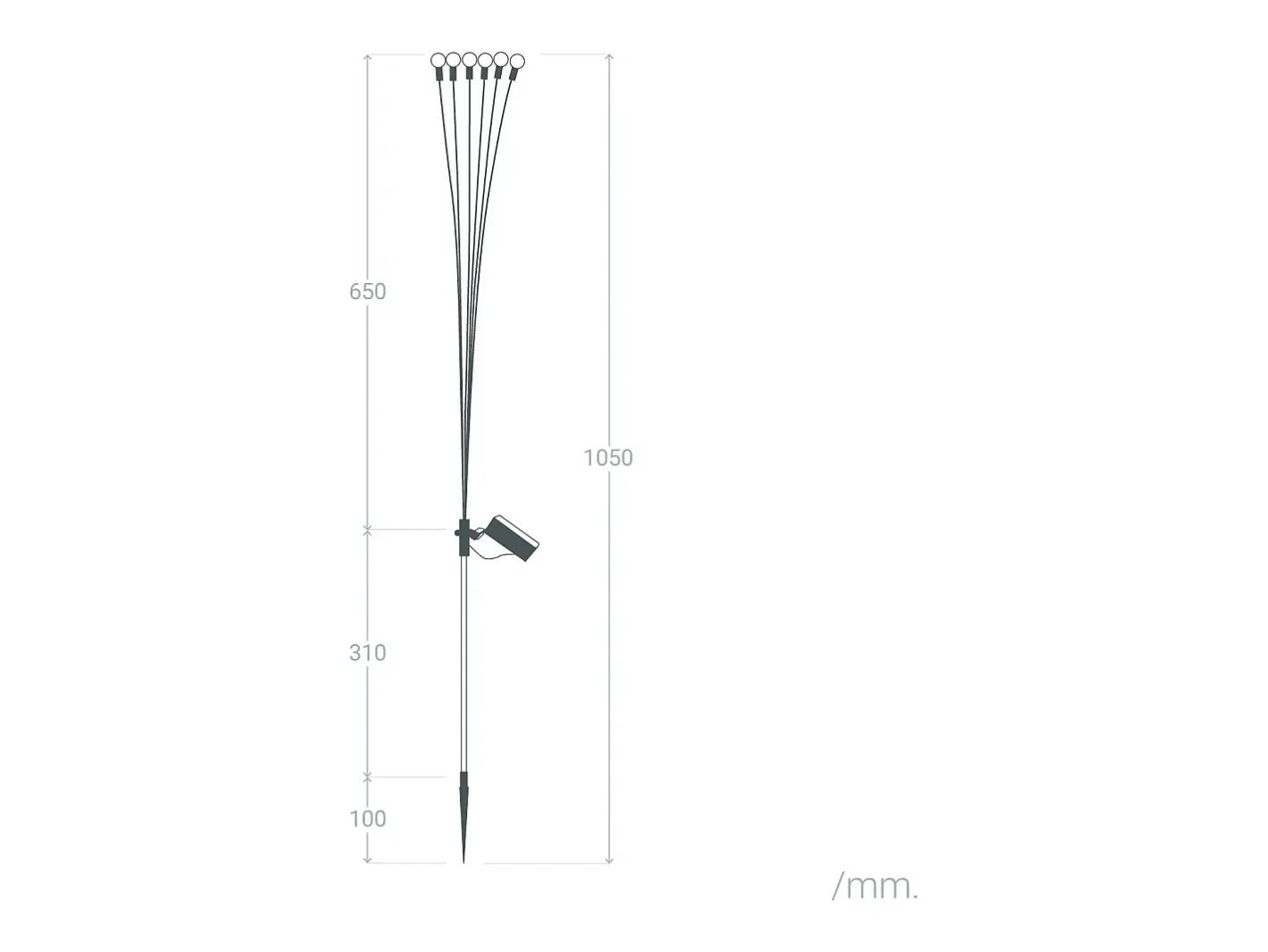 Ledkia Pack de 2 Pinchos LED Solar Exterior LightningBug 3000K Blanco Cálido Multicolor Best