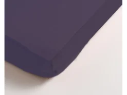 Sauthon Ropa De Cama-Pack de 2 sábanas bajeras de algodón ecológico Azul
