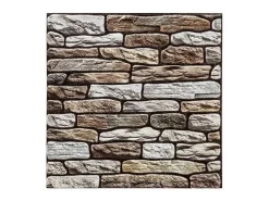 Atmosphera Sticker-Pack de 2 stickers de pared piedra rojo 30x30 cm Topo